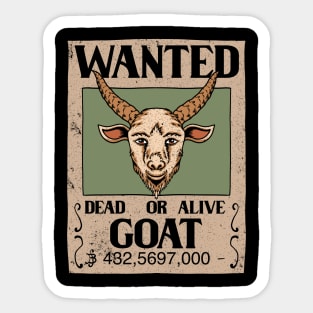 Criminal Goat Sticker